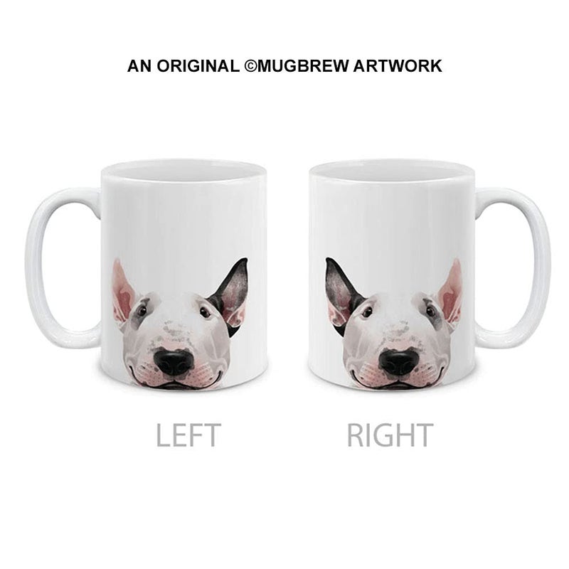MUGBREW Bull Terrier Ceramic Coffee Mug Tea Cup, 11 OZ - Image 1